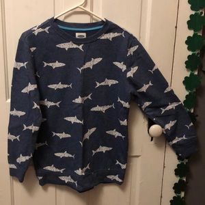 Blue/grey shark jumper